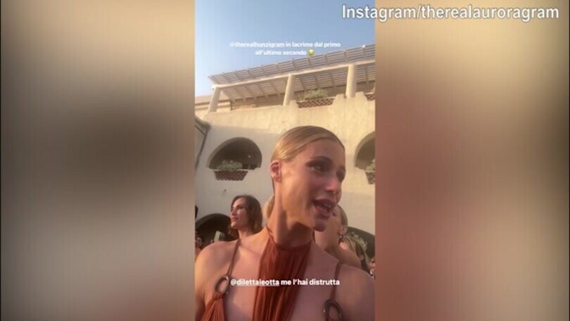 Matrimonio Diletta Leotta, il pianto e l'emozione di Michelle Hunziker