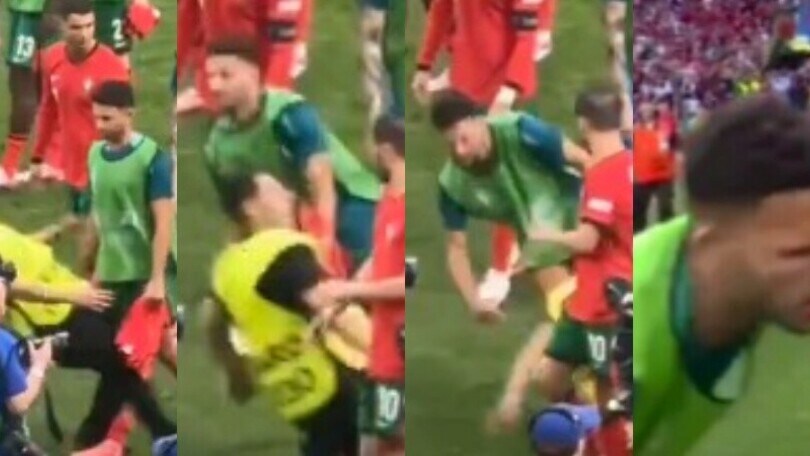 Turchia-Portogallo, Goncalo Ramos e l'intervento dello steward... da Var