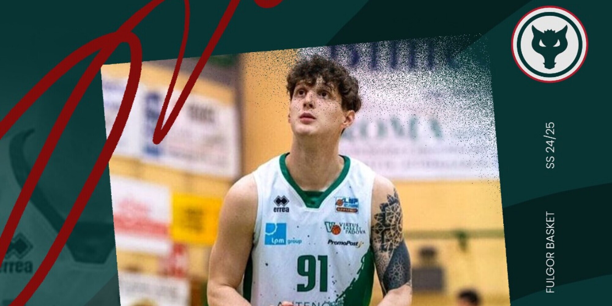 Fulgor Basket: Francesco Paolin è un nuovo giocatore rossoverde