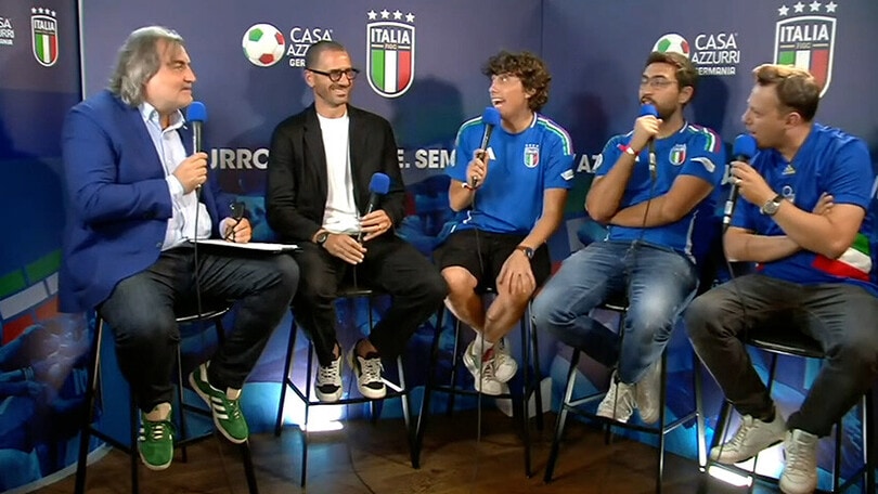 Casa Azzurri Germania Live, ospite della puntata Leonardo Bonucci
