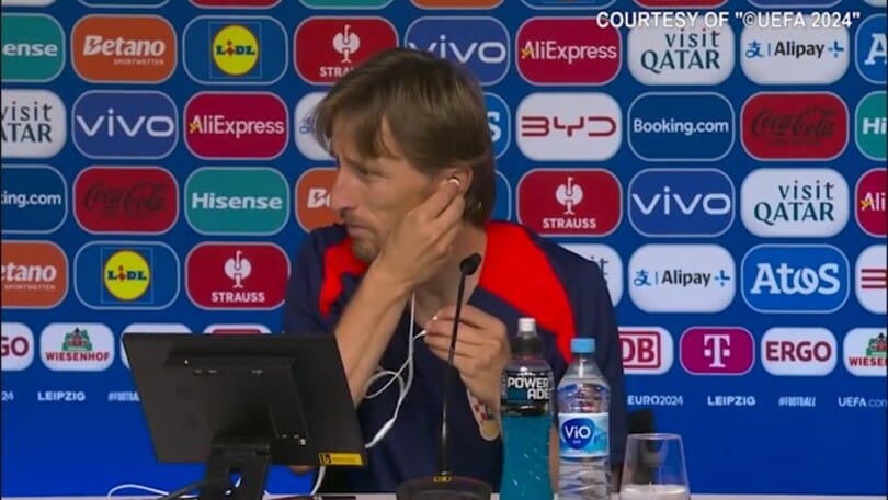 Modric commosso in sala stampa per le parole di un giornalista italiano