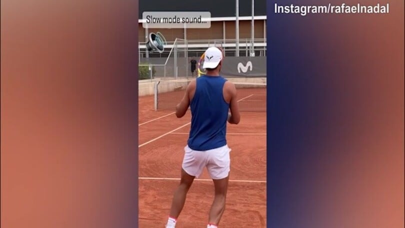 L'allenamento di Nadal verso  Wimbledon