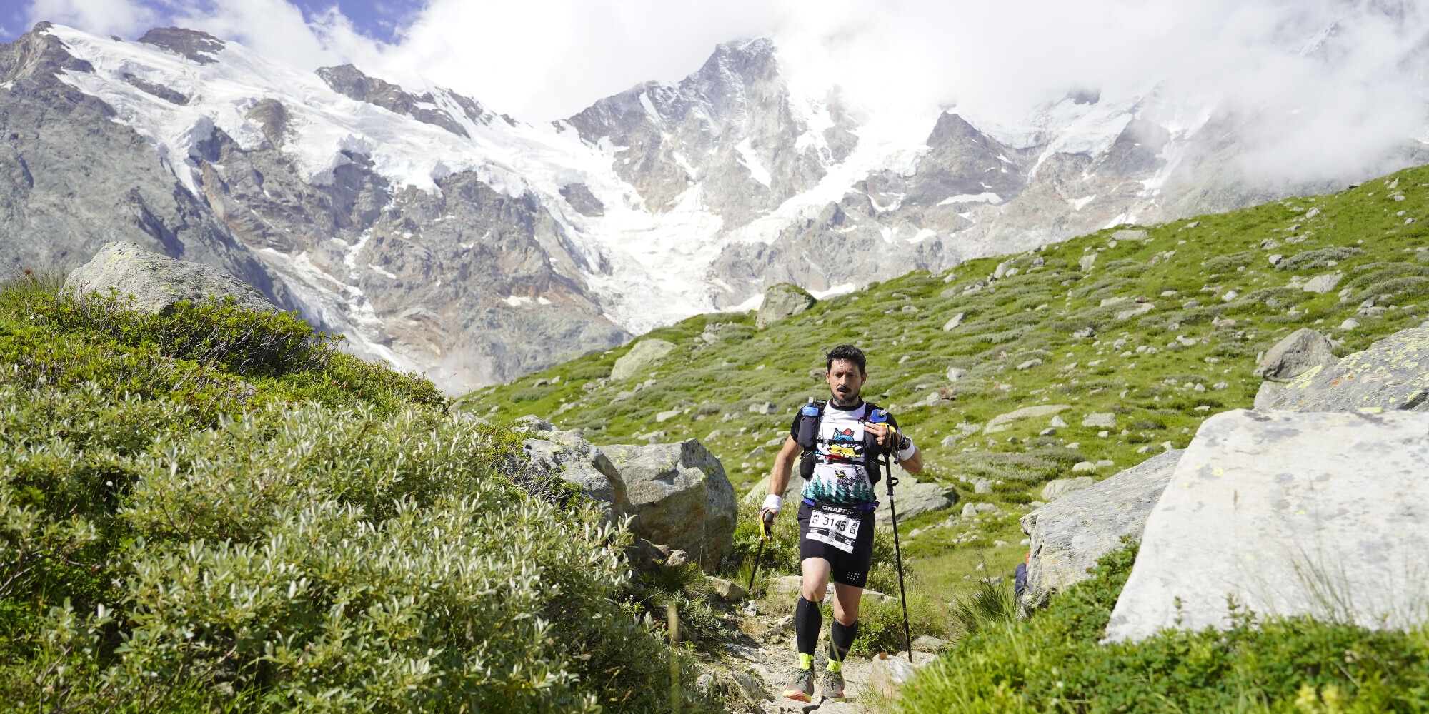 In 500 davanti alla parete Est per il Monterosa EST Himalayan Trail