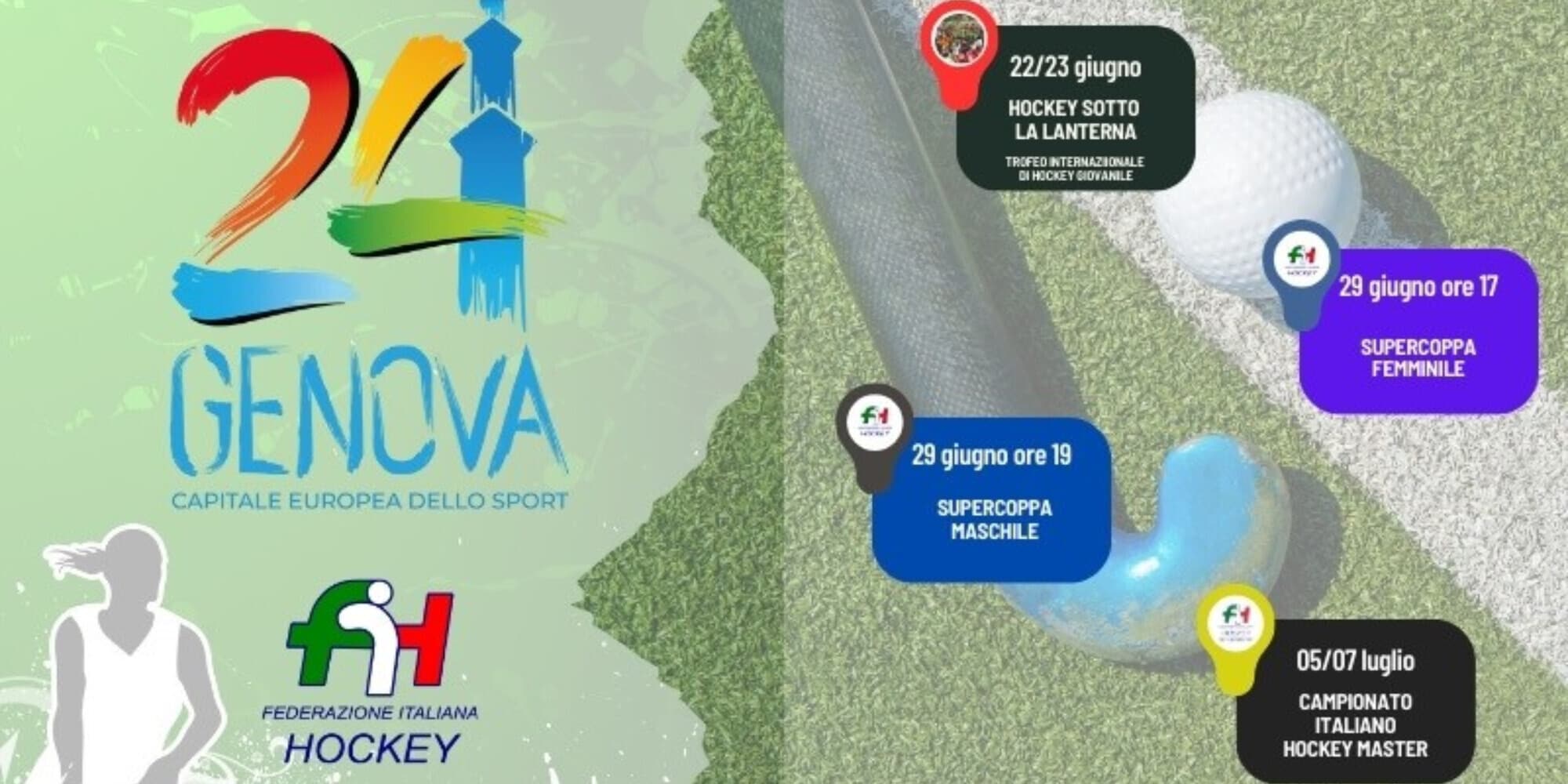 Al campo Arnaldi di Genova la Supercoppa maschile e femminile di Hockey