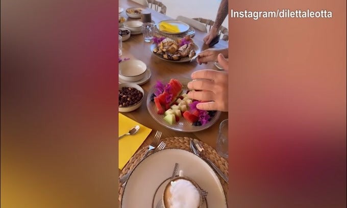 Colazione da sogno per Diletta Leotta