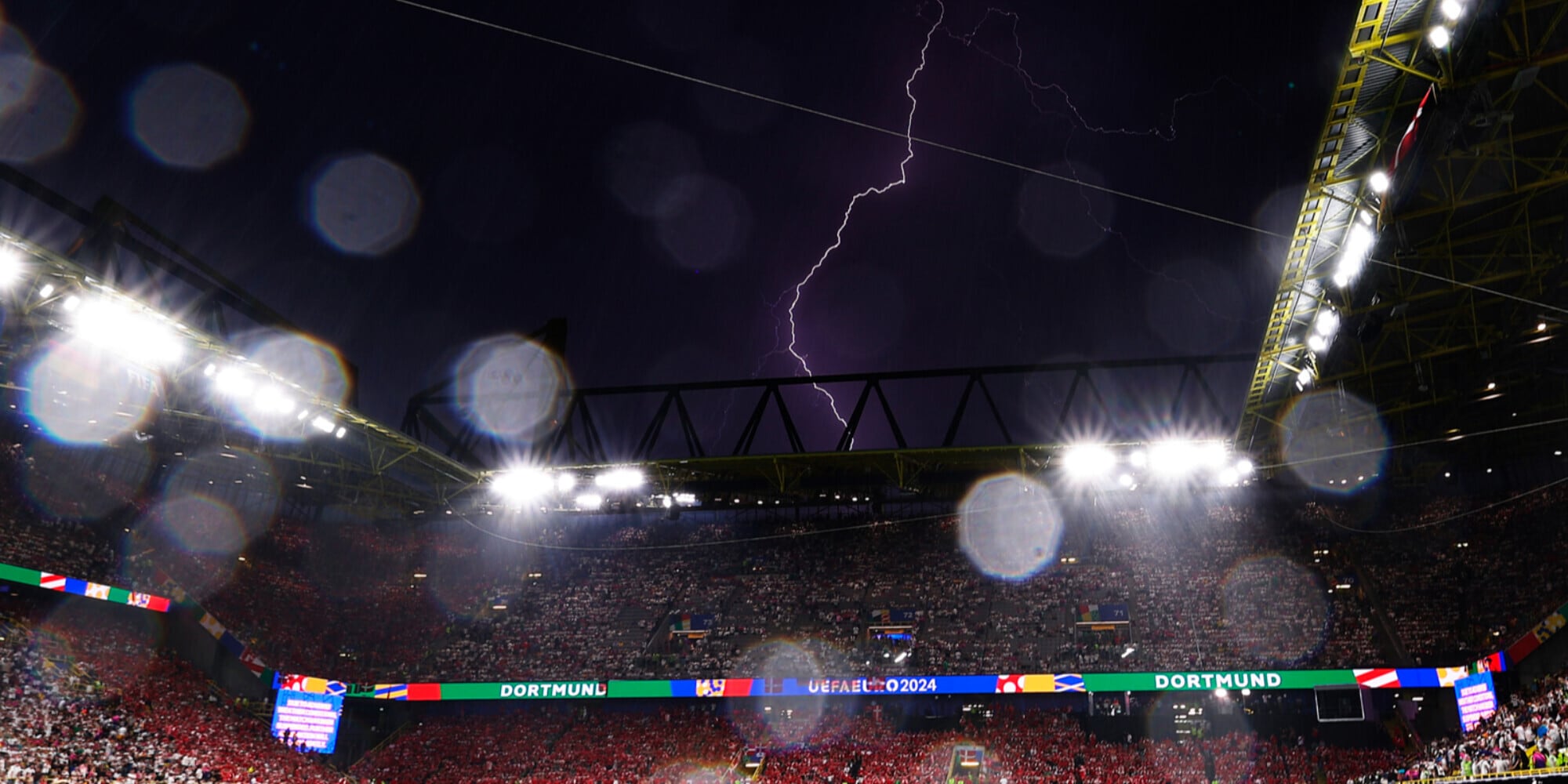 Germania-Danimarca sospesa per maltempo al 35': cosa è successo