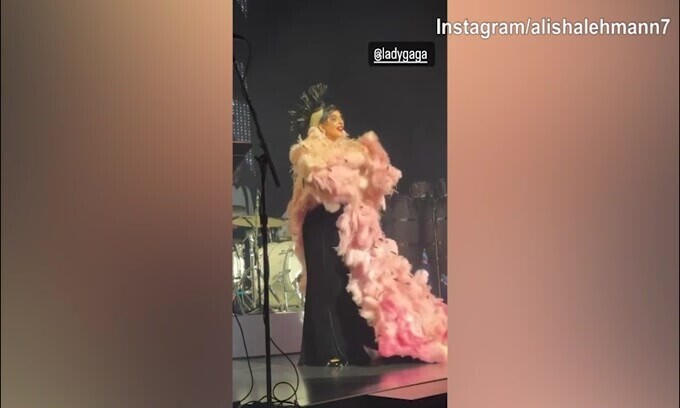 Lady Douglas Luiz presente allo spettacolo di Lady Gaga