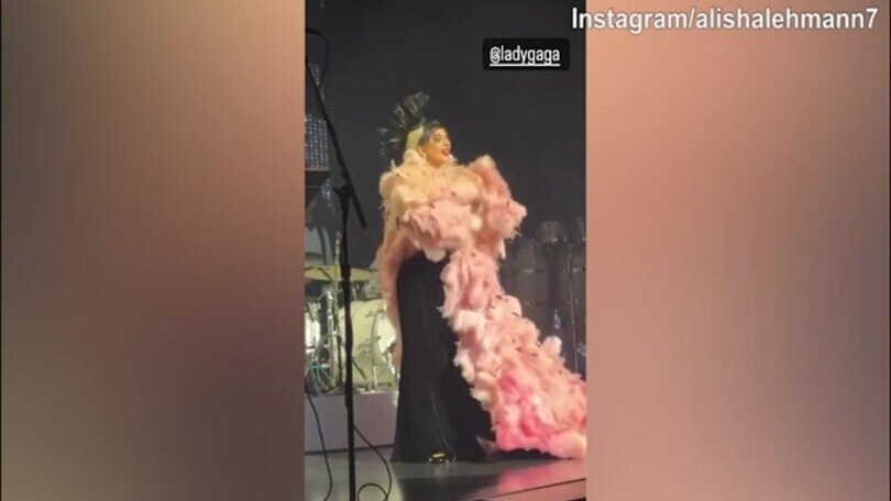 Lady Douglas Luiz presente allo spettacolo di Lady Gaga
