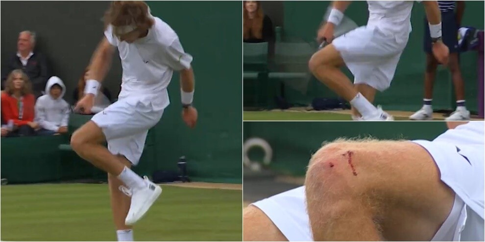 Rublev fuori a Wimbledon: 'l'autopunizione' fino a sanguinare