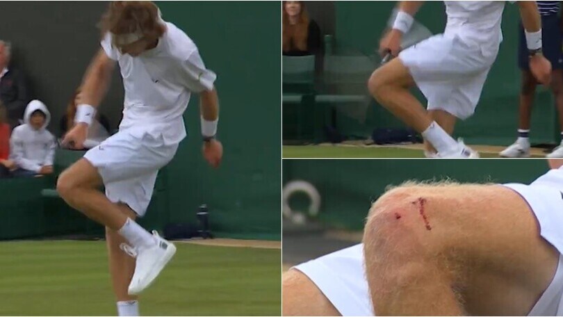 Rublev fuori a Wimbledon: 'l'autopunizione' fino a sanguinare