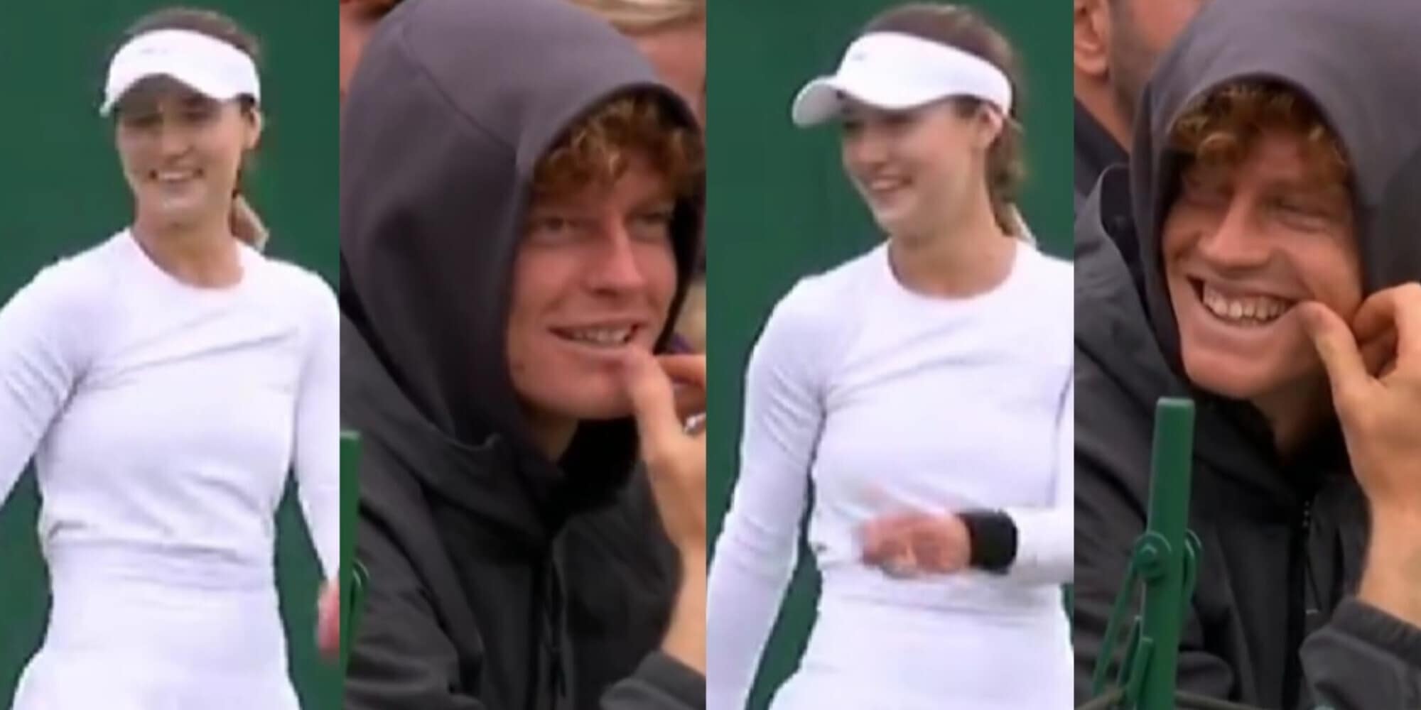 Sinner e Anna Kalinskaya, occhi dolci e sorrisi complici: il romantico retroscena a Wimbledon