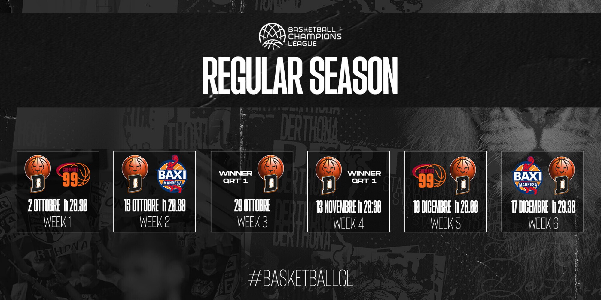 Bertram Derthona: svelato il calendario del Gruppo G di BCL