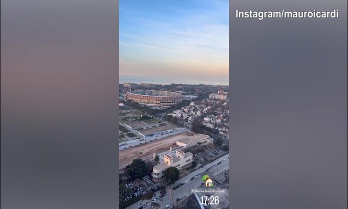 Mauro Icardi in Argentina: ecco la vista dall'alto di Buenos Aires