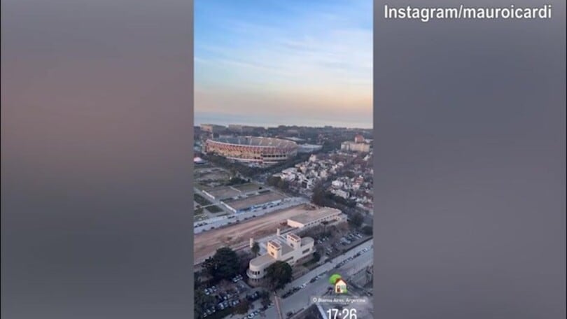 Mauro Icardi in Argentina: ecco la vista dall'alto di Buenos Aires