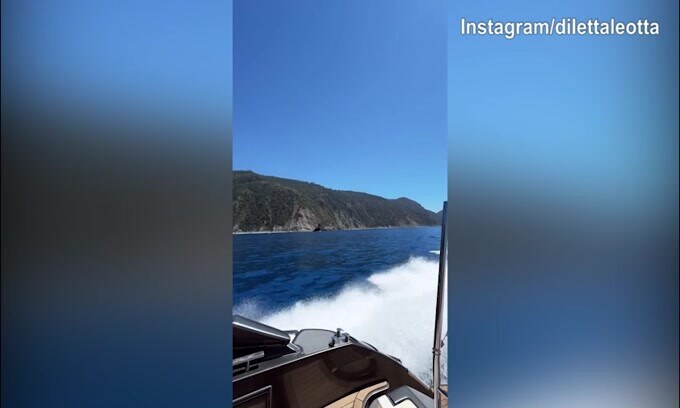 Diletta Leotta e Loris Karius, passione continua anche in mare