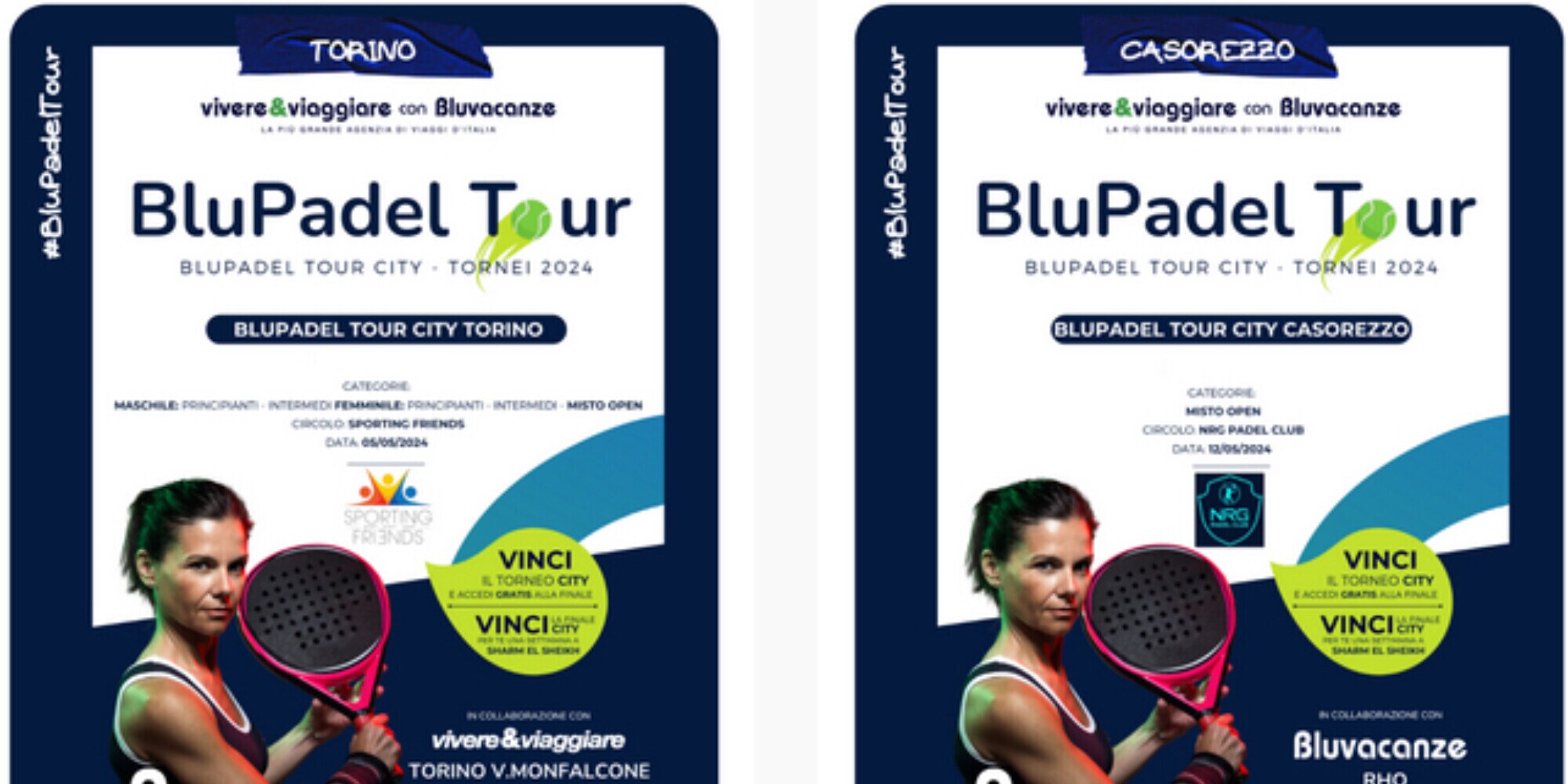 Ha preso il via BLUPadel Tour, torneo di Bluvacanze e Vivere&Viaggiare