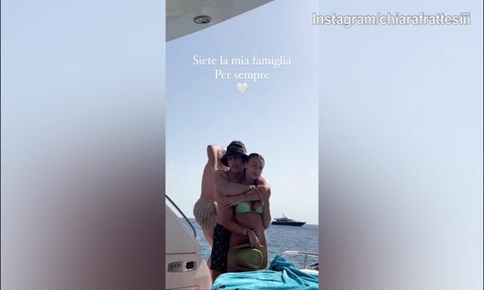 Il calore della famiglia per Chiara Frattesi: "Per sempre"