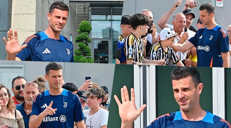 Thiago Motta day: l’arrivo al J Medical con la divisa Juve e l’abbraccio dei tifosi