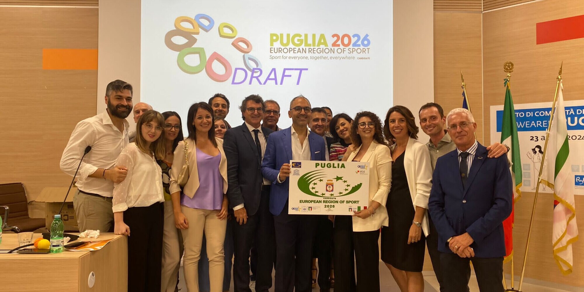 Puglia Regione Europea dello Sport 2026: presentato il logo ufficiale