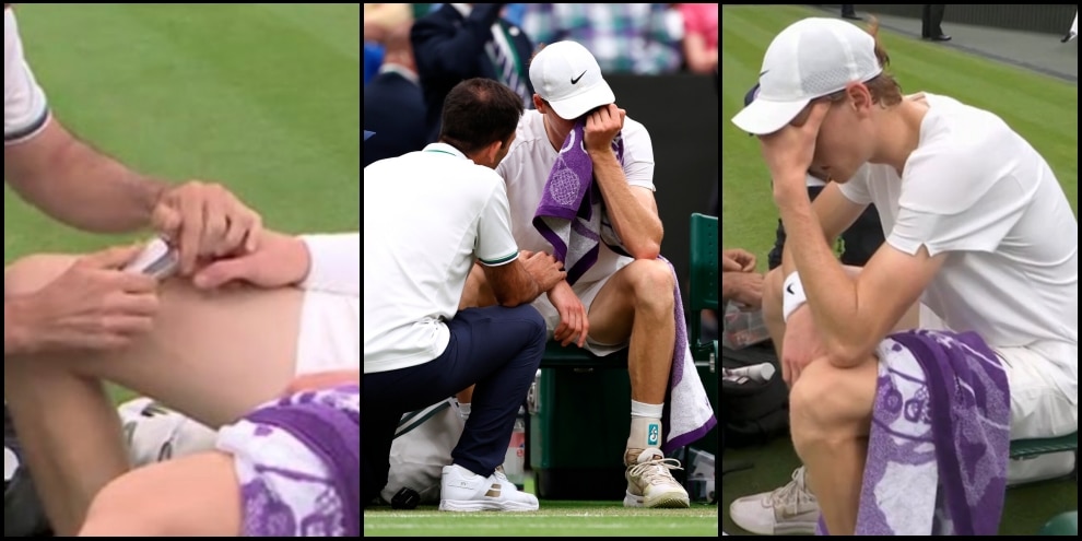 Wimbledon, malore per Sinner: giramenti di testa, ossigeno e cure fuori dal campo