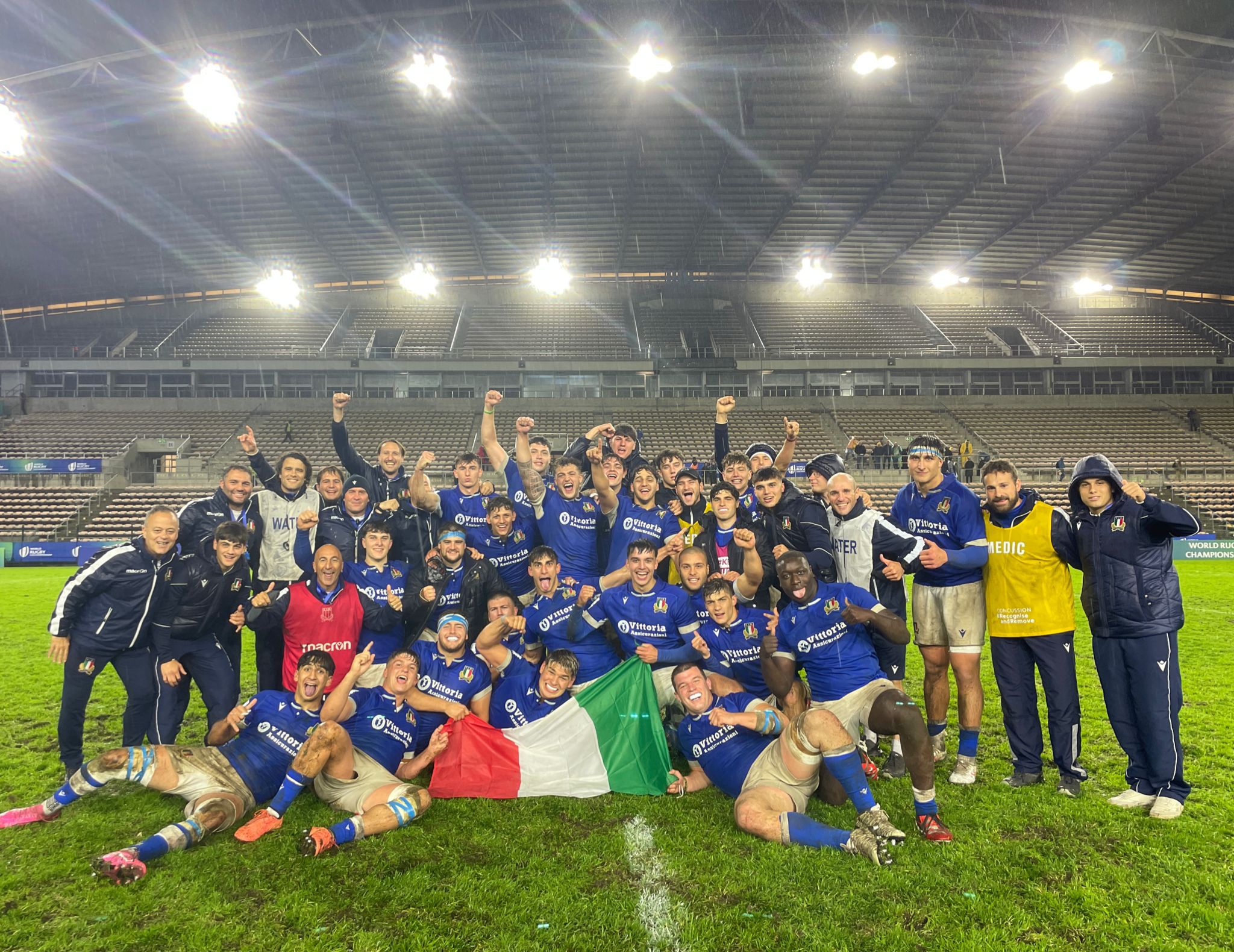 Storica vittoria per l'Italia Under 20 in trionfo contro l'Australia