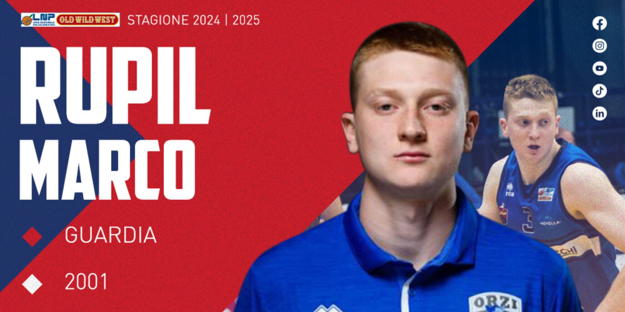 Novipiù Monferrato Basket: Marco Rupil è la nuova guardia