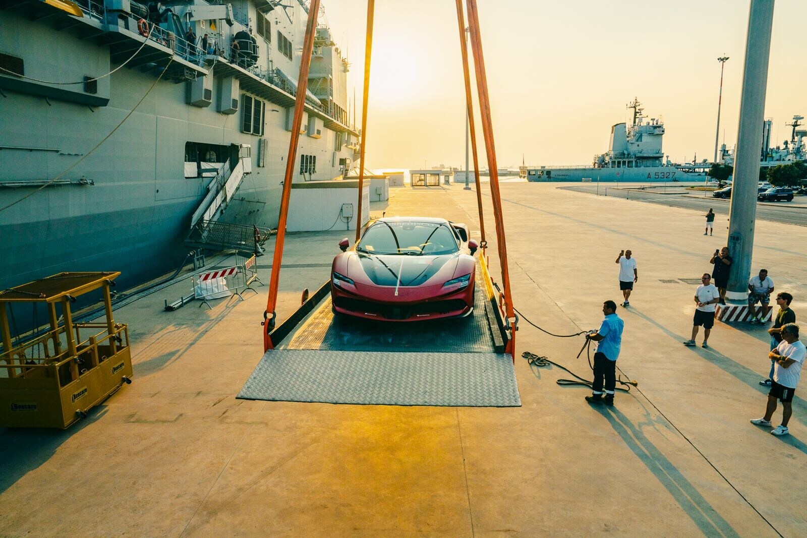 Fabio Barone con la sua Ferrari SF90  verso un nuovo record