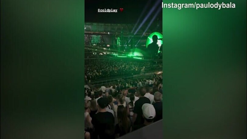 Concerto Coldplay a Roma, c'è anche Paulo Dybala