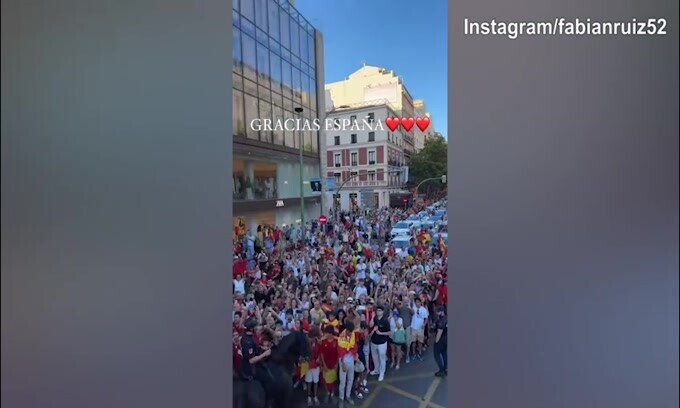 Euro 2024, la grande festa a Madrid per la Spagna