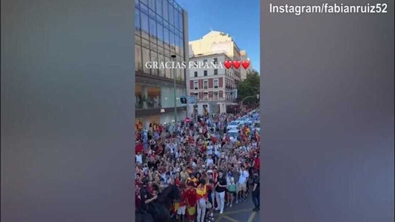 Euro 2024, la grande festa a Madrid per la Spagna