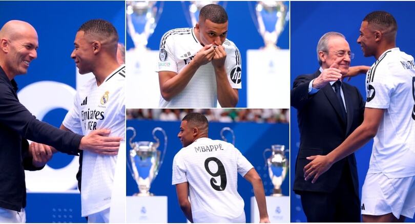Mbappé al Madrid, una presentazione Real: tifosi in delirio, c'è anche Zidane