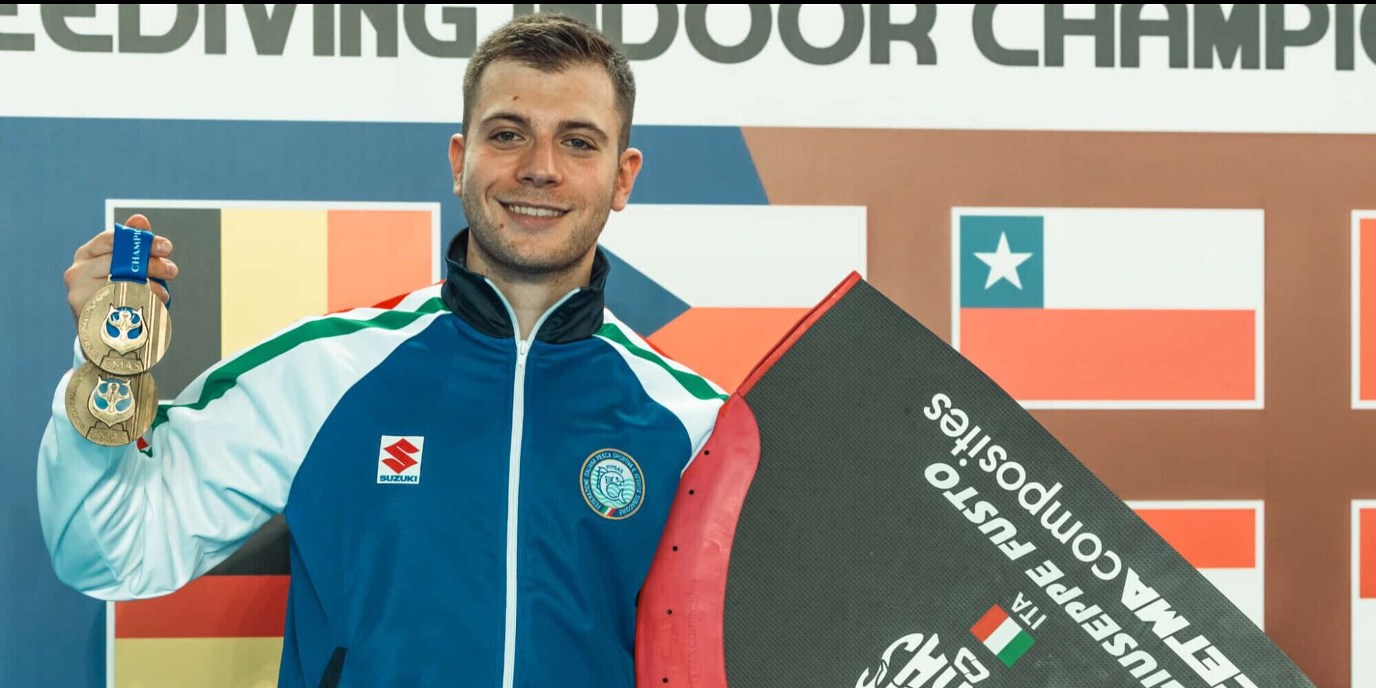Doppio bronzo per Giuseppe Fusto ai Mondiali di apnea indoor