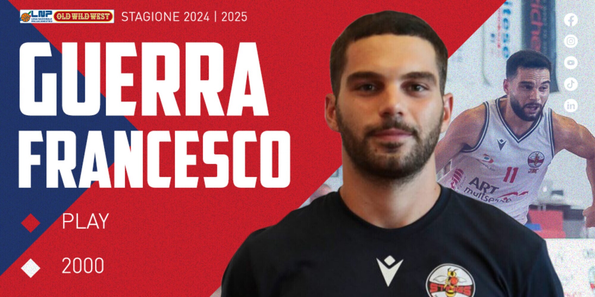 Novipiù Monferrato Basket: firmato il play Kikki Guerra
