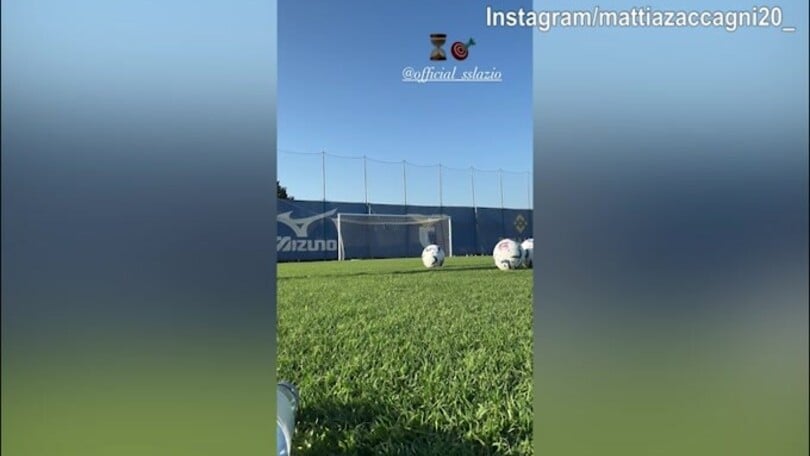 Lazio, cecchino Zaccagni: che precisione su punizione!
