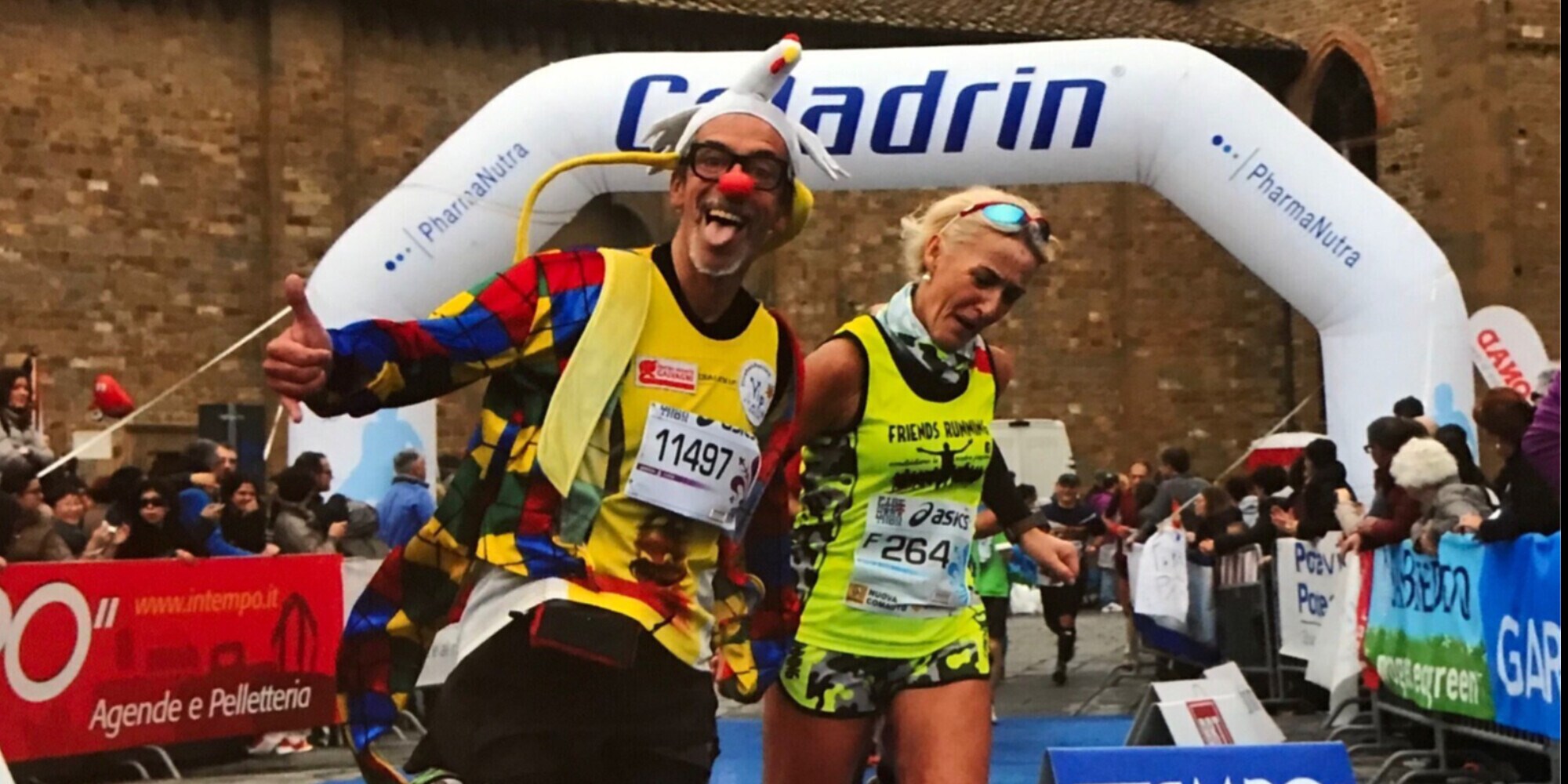 Di corsa tra bolle di sapone con Neno, il clown della Trento Half Marathon