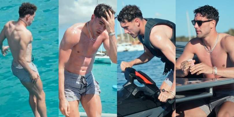 Tuffi, moto d'acqua e partite a carte sullo yacht: le vacanze di Vlahovic