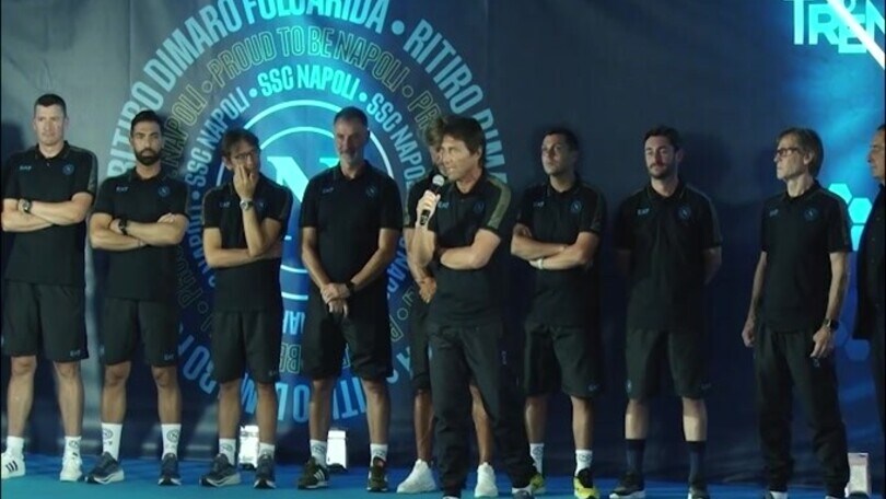 Napoli e Conte ai tifosi: "Vogliamo rendervi orgogliosi di noi"