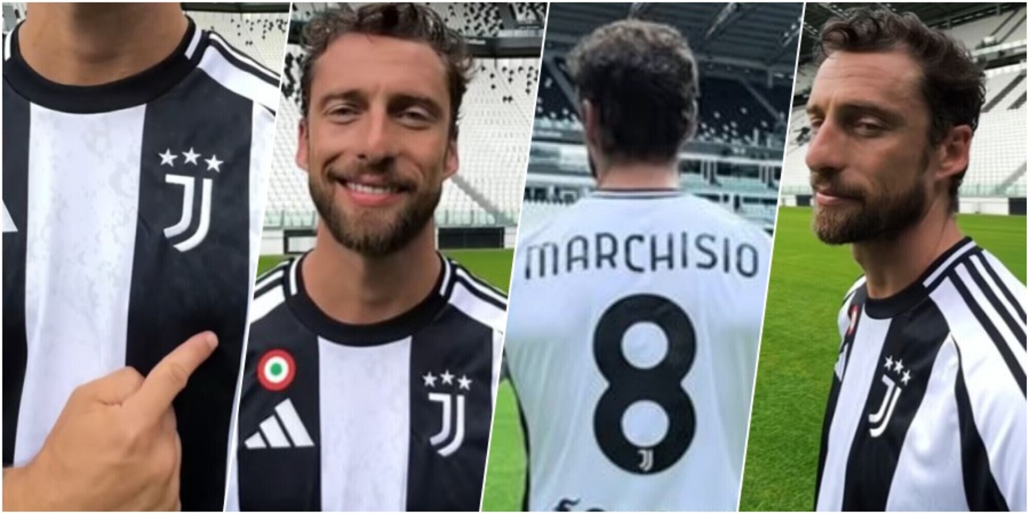 Juve, Marchisio battezza la nuova maglia: "Ti sta così..."