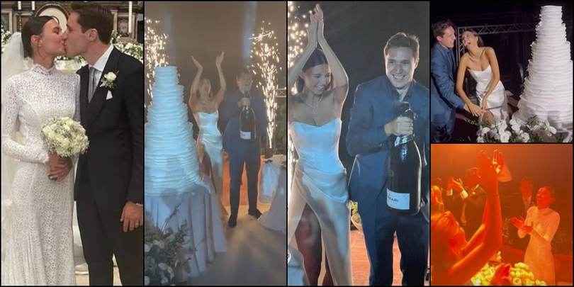 Chiesa e Lucia Bramani sposi: il matrimonio, gli ospiti e la grande festa