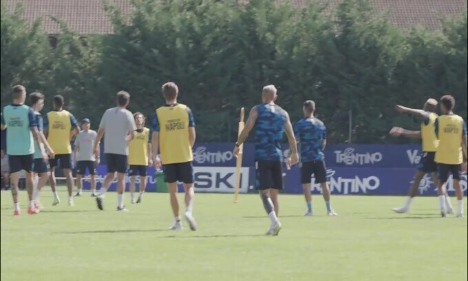 Napoli, ultimo allenamento a Dimaro