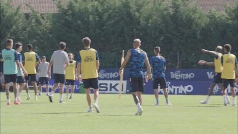 Napoli, ultimo allenamento a Dimaro
