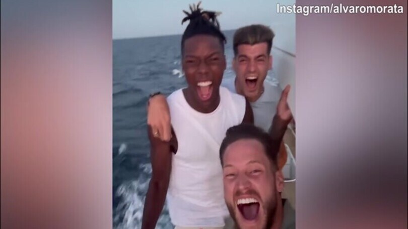 Milan, guarda Morata come si diverte con Nico Williams e Alex Remiro