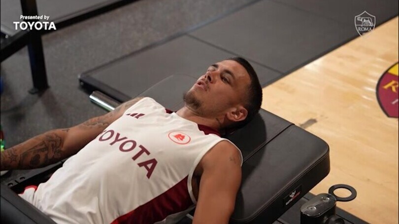 Tanta palestra e poi campo: a Trigoria si allena la Roma