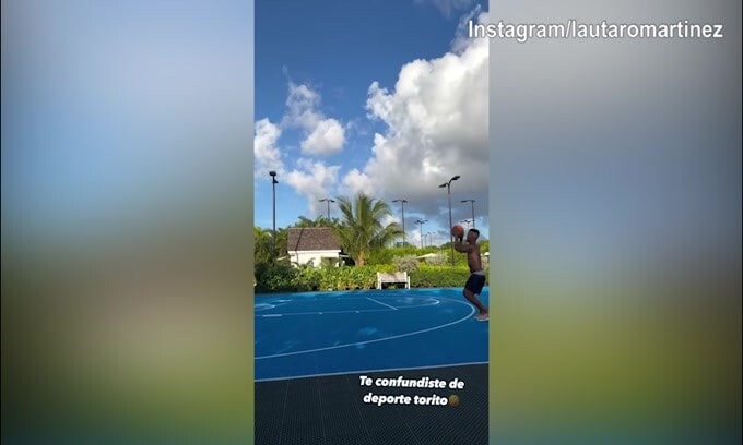 Inter attenta: Lautaro Martinez si dà...al basket