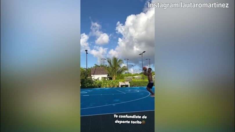 Inter attenta: Lautaro Martinez si dà...al basket