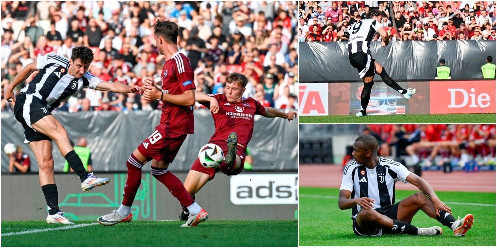 Juve, ko contro il Norimberga: palo Vlahovic su rigore, la reazione non basta