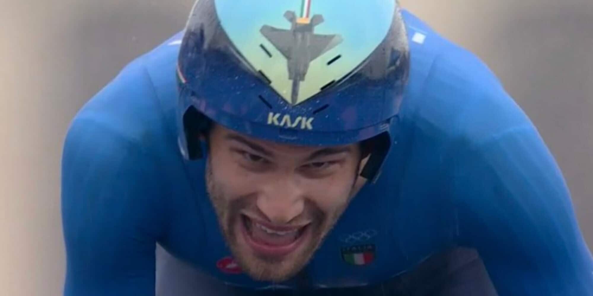 Ganna, prima gioia Italia! Argento sotto la pioggia di Parigi, oro Evenepoel