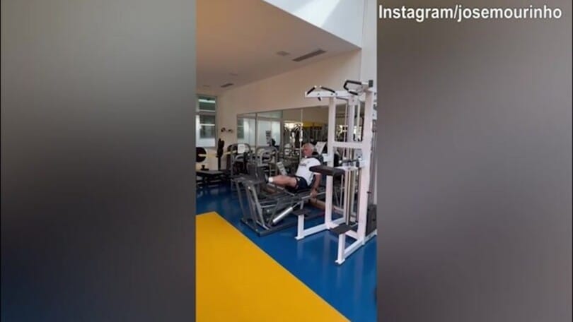 Musica portoghese in sottofondo e allenamento in palestra: la giornata di Mou