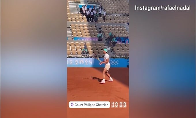 Oggi la sfida con Djokovic, Nadal si scalda