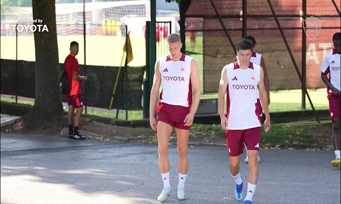Roma, Dovbyk si allena a Trigoria